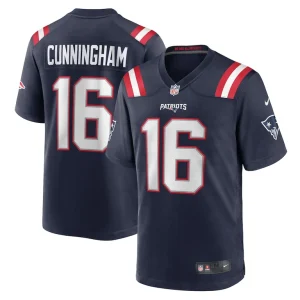 Malik cunningham new england patriots nike team game jersey Navy