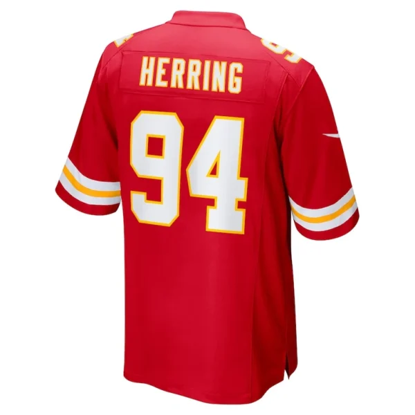 Malik herring kansas city chiefs nike team game player jersey Red L