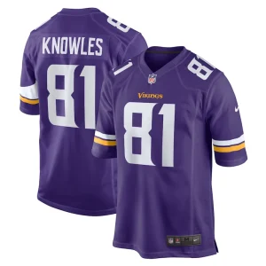 Malik knowles minnesota vikings nike team game jersey Purple