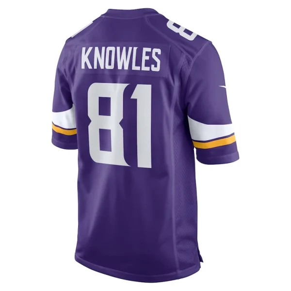Malik knowles minnesota vikings nike team game jersey Purple L