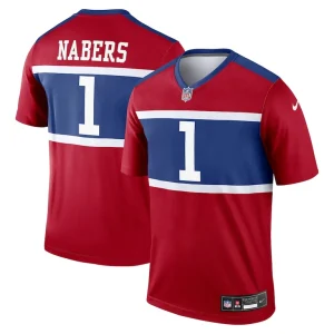 Malik nabers new york giants nike alternate legend player performance top Red