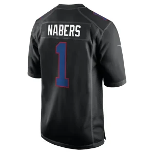 Malik nabers new york giants nike fashion jersey Carbon black L