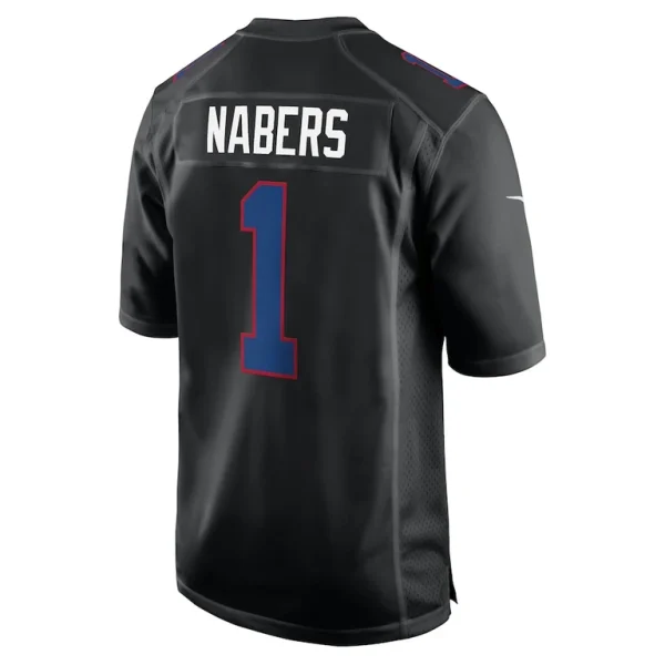 Malik nabers new york giants nike fashion jersey Carbon black L