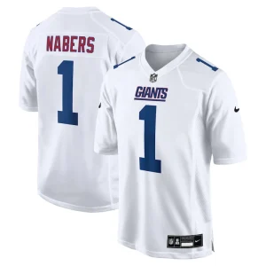 Malik nabers new york giants nike fashion jersey Tundra white