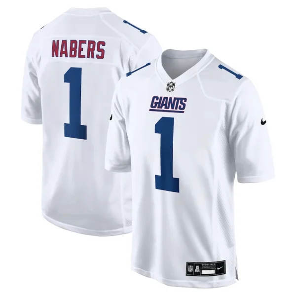 Malik nabers new york giants nike fashion jersey Tundra white