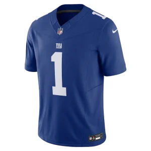 Malik nabers new york giants nike vapor f.u.s.e. limited jersey Royal M