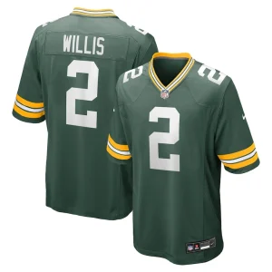 Malik willis green bay packers nike game jersey Green