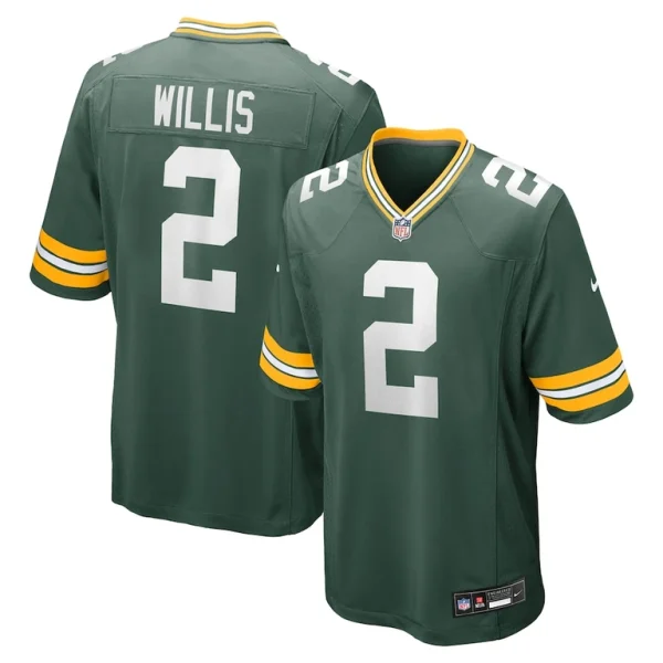 Malik willis green bay packers nike game jersey Green