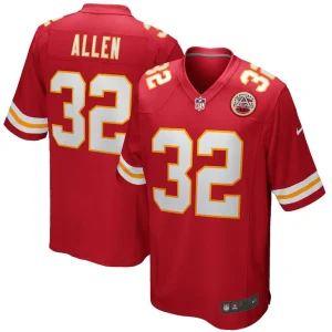 Marcus allen kansas city chiefs nike game retired player jersey Red