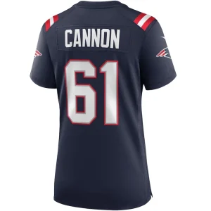 Marcus cannon new england patriots nike womens game jersey Navy L