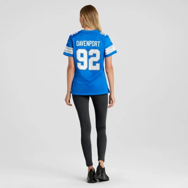 Marcus davenport detroit lions nike womens team game jersey Blue 2XL