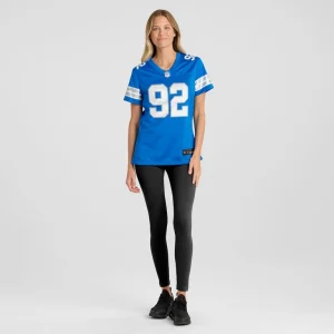 Marcus davenport detroit lions nike womens team game jersey Blue XL