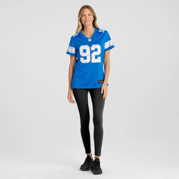 Marcus davenport detroit lions nike womens team game jersey Blue XL
