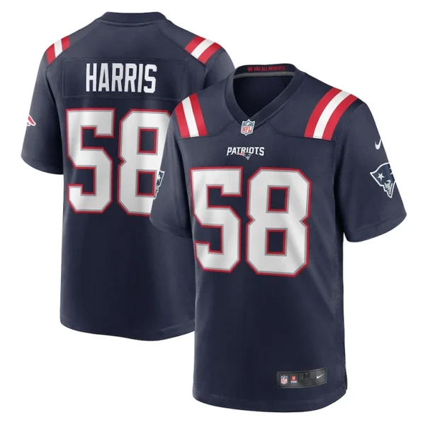Marcus harris new england patriots nike team game jersey Navy