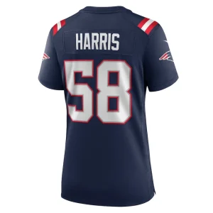 Marcus harris new england patriots nike womens team game jersey Navy L