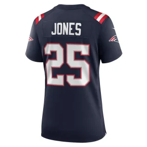Marcus jones new england patriots nike womens game player jersey Navy L