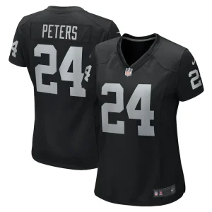 Marcus peters las vegas raiders nike womens team game jersey Black