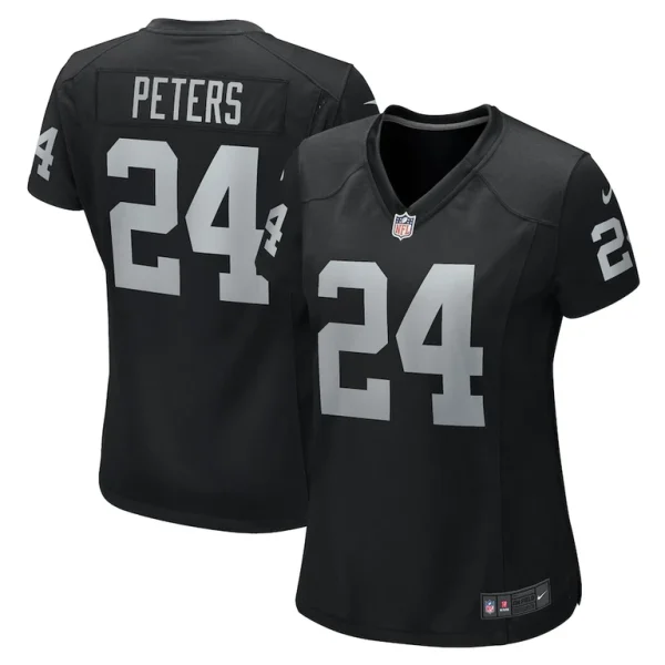Marcus peters las vegas raiders nike womens team game jersey Black