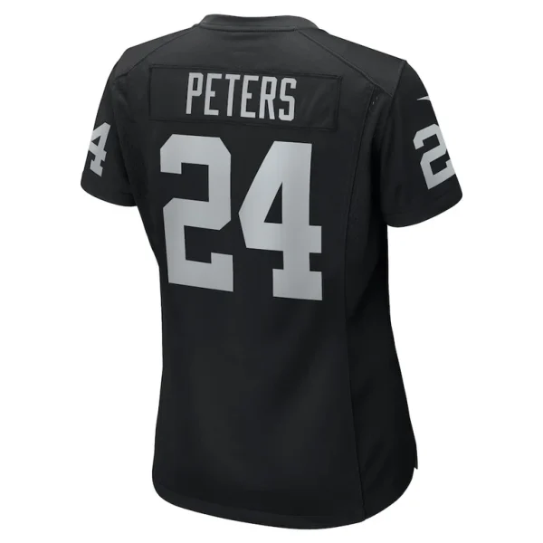 Marcus peters las vegas raiders nike womens team game jersey Black L