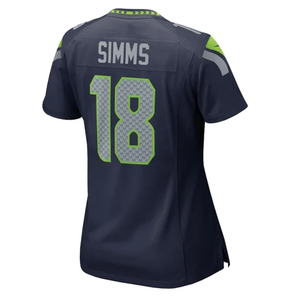 Marcus simms seattle seahawks nike womens game jersey College navy L