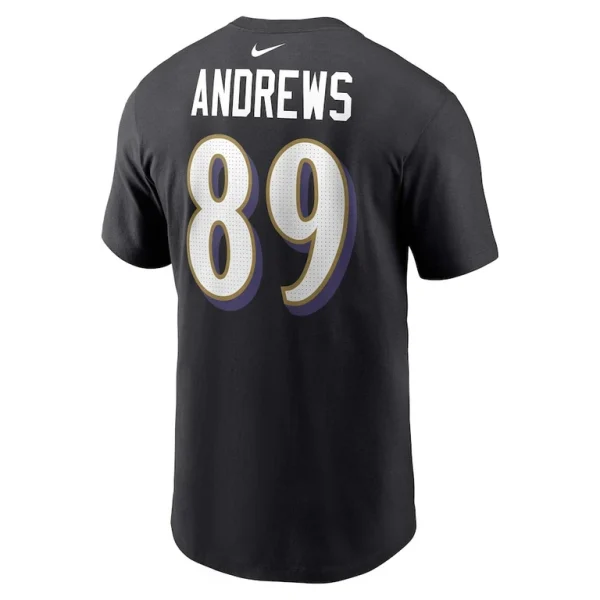 Mark andrews baltimore ravens nike player name number t shirt Black L