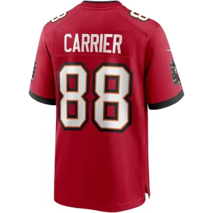 Mark carrier tampa bay buccaneers nike game retired player jersey Red L