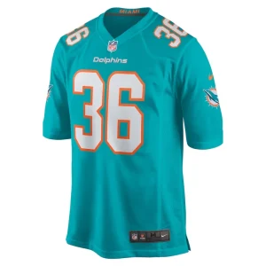 Mark milton miami dolphins nike game jersey Aqua M