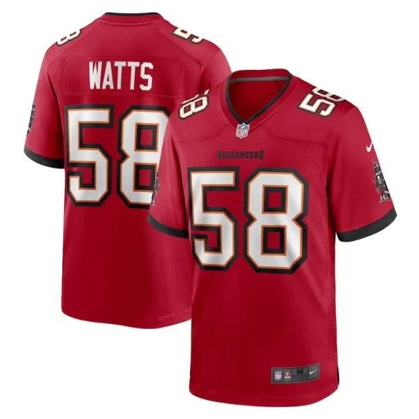 Markees watts tampa bay buccaneers nike game jersey Red