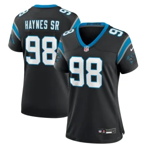 Marquis haynes sr. carolina panthers nike womens team game jersey Black