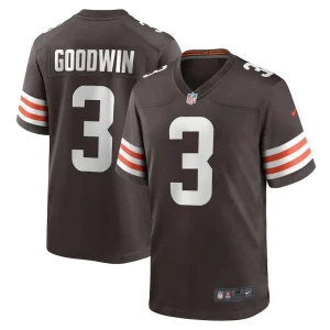 Marquise goodwin cleveland browns nike game jersey Brown