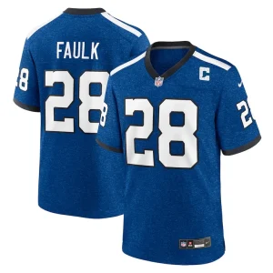 Marshall faulk indianapolis colts nike indiana nights alternate game jersey Royal