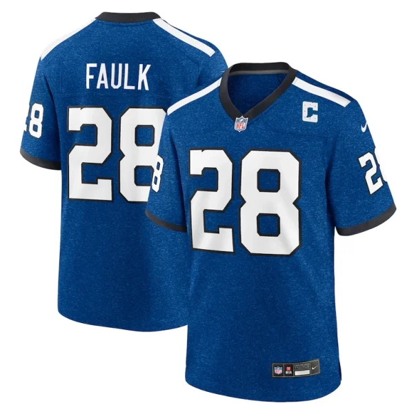 Marshall faulk indianapolis colts nike indiana nights alternate game jersey Royal