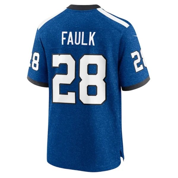 Marshall faulk indianapolis colts nike indiana nights alternate game jersey Royal L