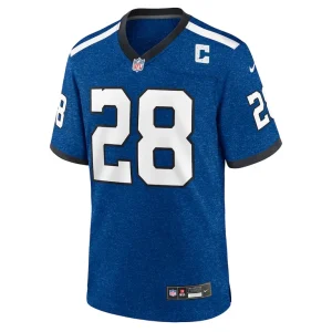 Marshall faulk indianapolis colts nike indiana nights alternate game jersey Royal M