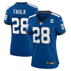 Marshall faulk indianapolis colts nike womens indiana nights alternate game jersey Royal