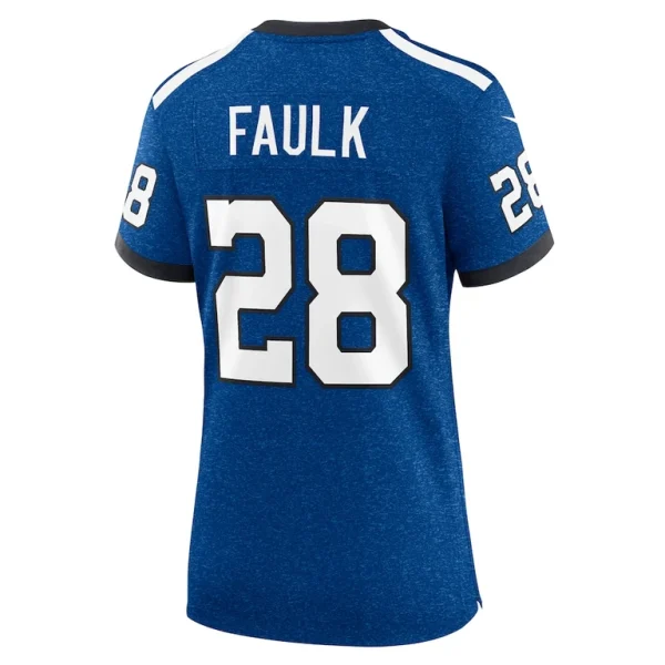 Marshall faulk indianapolis colts nike womens indiana nights alternate game jersey Royal L
