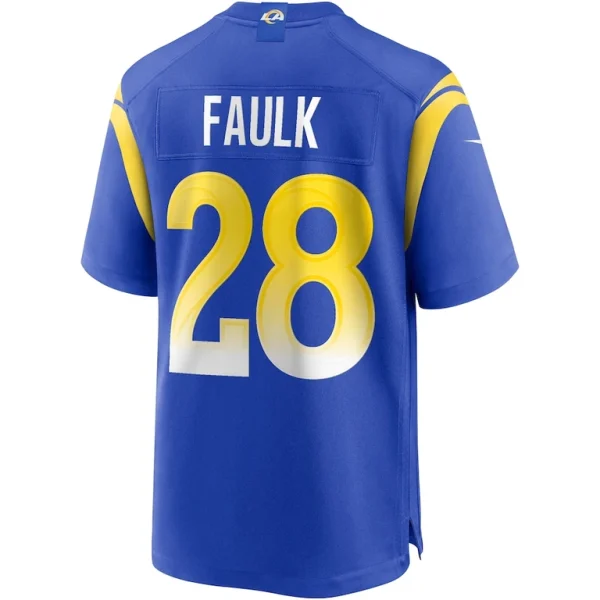 Marshall faulk los angeles rams nike game retired player jersey Royal L