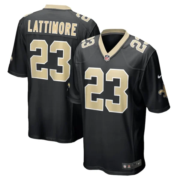Marshon lattimore new orleans saints nike team game jersey Black