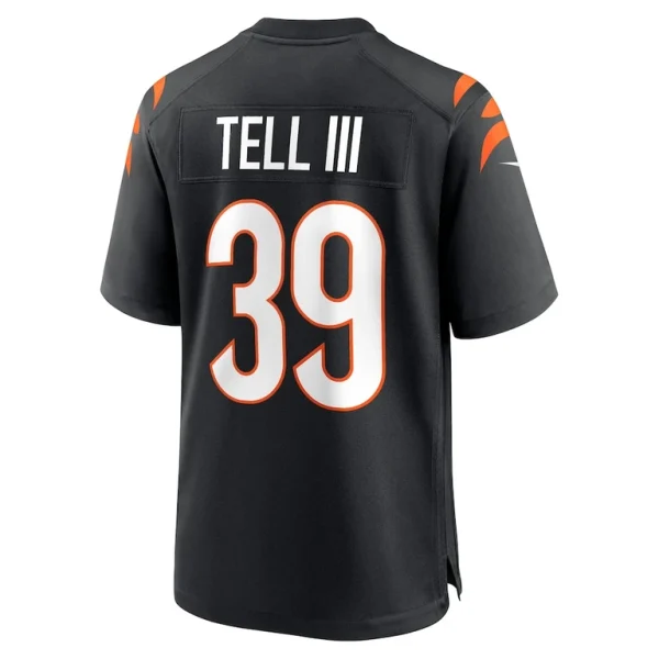 Marvell tell iii cincinnati bengals nike game player jersey Black L