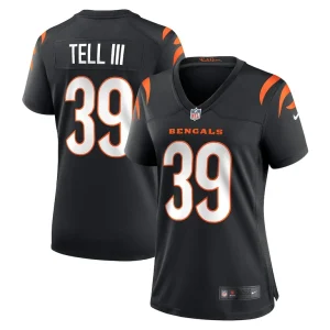 Marvell tell iii cincinnati bengals nike womens game player jersey Black