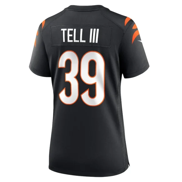 Marvell tell iii cincinnati bengals nike womens game player jersey Black L