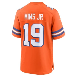 Marvin mims jr denver broncos nike mile high collection 1977 throwback player game jersey Orange L