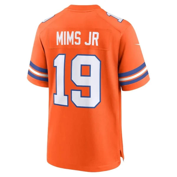 Marvin mims jr denver broncos nike mile high collection 1977 throwback player game jersey Orange L