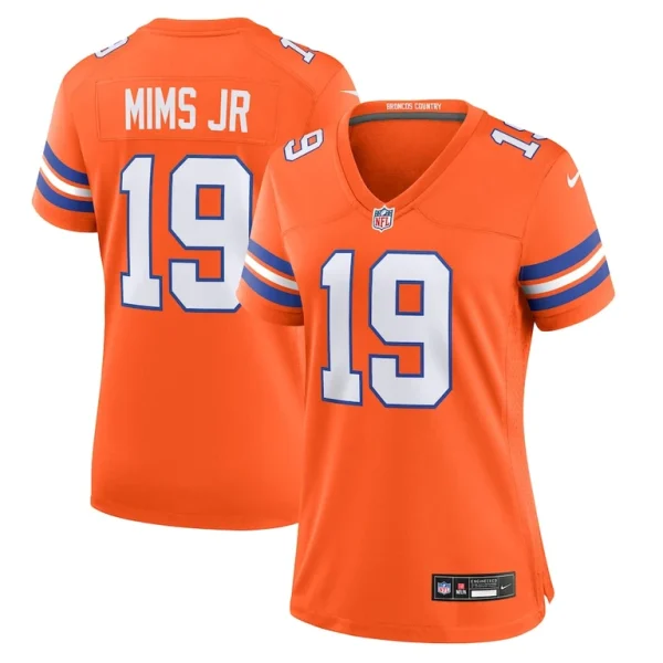 Marvin mims jr denver broncos nike womens mile high collection 1977 throwback player game jersey Orange