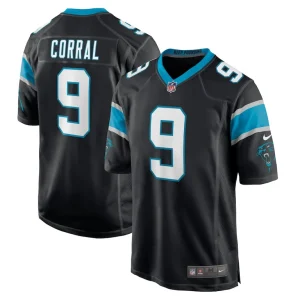Matt corral carolina panthers nike player game jersey Black