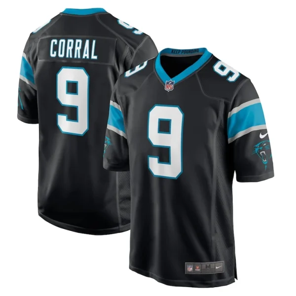 Matt corral carolina panthers nike player game jersey Black