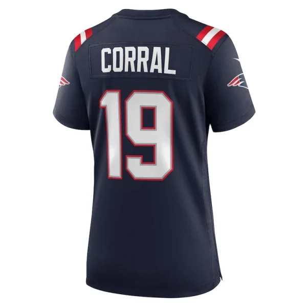 Matt corral new england patriots nike womens team game jersey Navy L