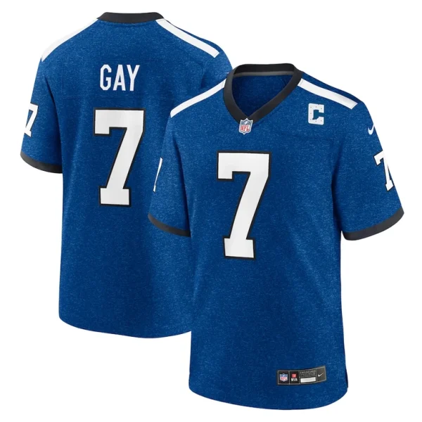 Matt gay indianapolis colts nike indiana nights alternate game jersey Royal