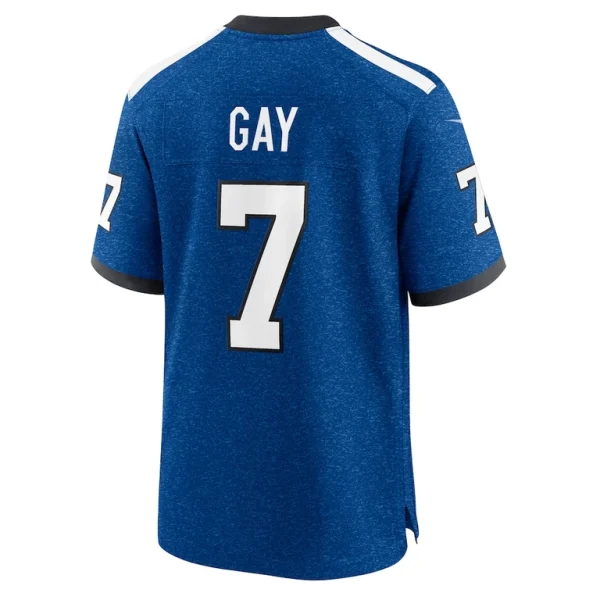 Matt gay indianapolis colts nike indiana nights alternate game jersey Royal L