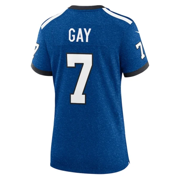 Matt gay indianapolis colts nike womens indiana nights alternate game jersey Royal L